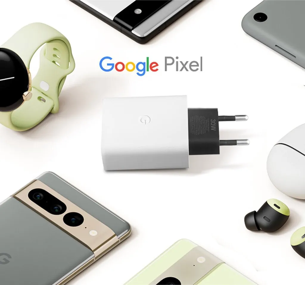 Alimentatore Google 30W USB-C White per Pixel 8, 7 e Pro - Originale - 18