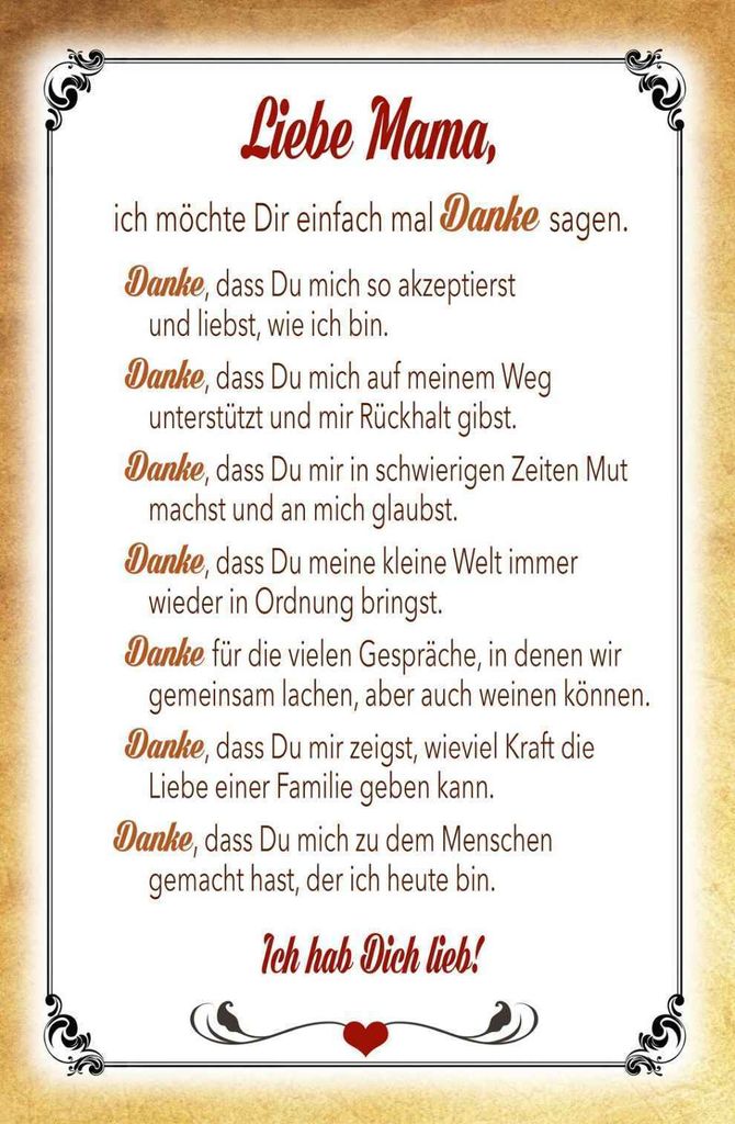 vianmo Holzschild 30x20 cm liebe Mama Ich hab dich lieb Familie Freunde