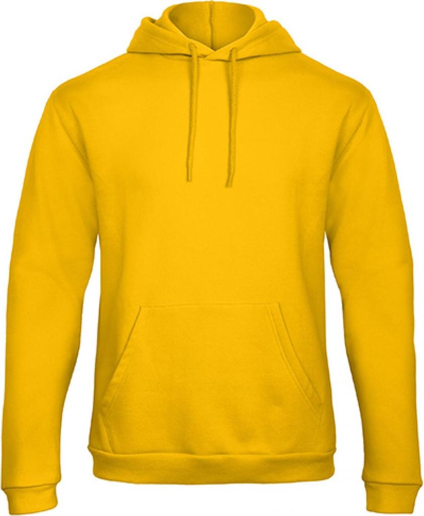 B&C WUI24 | Herren Hooded Sweatshirt / Kängurutasche - Farbe: Gold - Größe: XS