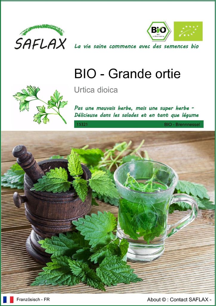 SAFLAX  -- Grande ortie - 2000 graines - Urtica Image du produit 