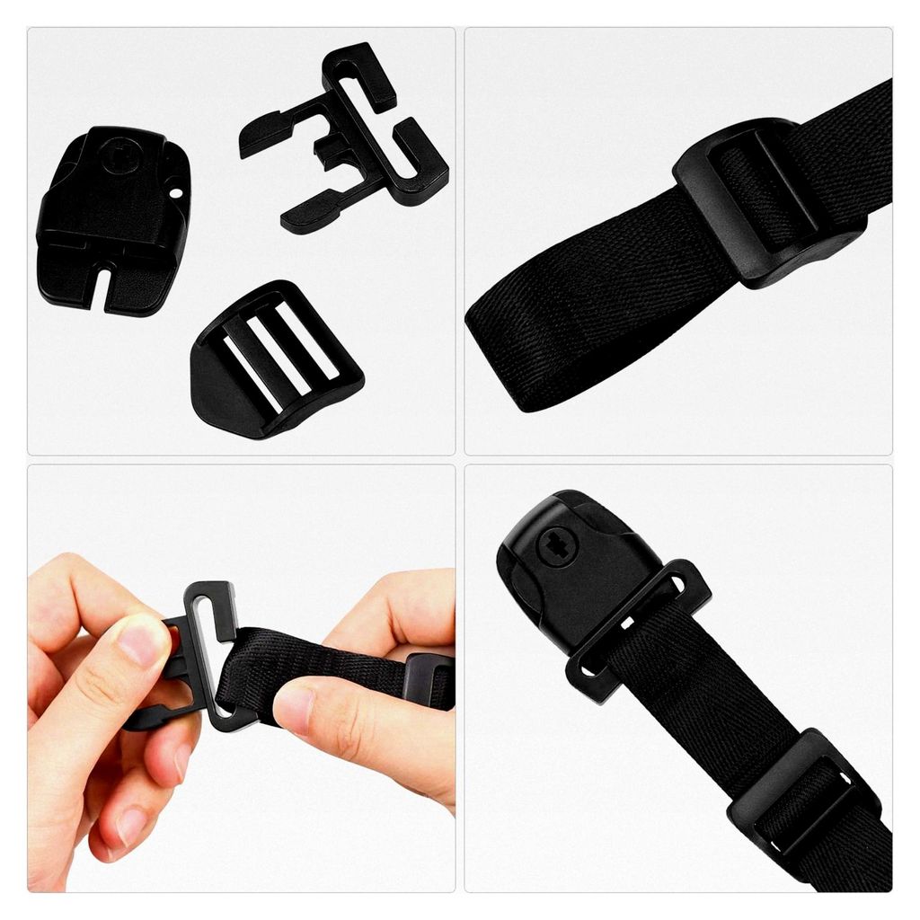 Abdeckungs-Clips für Spa-Whirlpools, Ersatzriegel, Clipschloss mit Schlüsseln und Hardware-Schnallen, Schwarz, 8 Stück