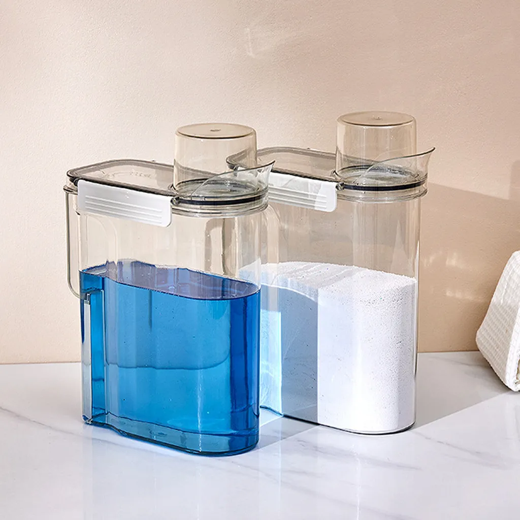Dispenser Detersivo Ricaricabile - Contenitore Plastica Riutilizzabile - 3