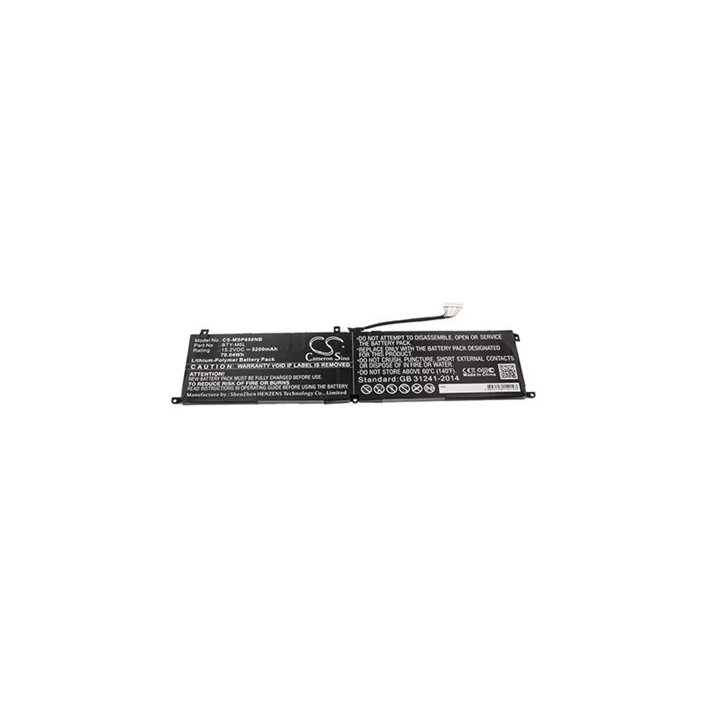 Batterie MSI GS65 Stealth Thin et PS63 Creator - Haute performance