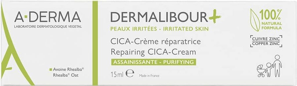 A-Derma Dermalibour + Cica Repair Cream 15ml