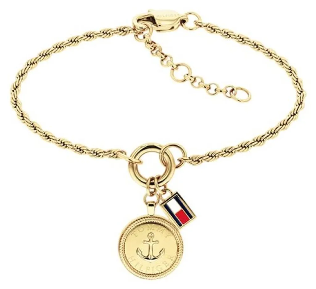 Bracelet de luxe plaqué or avec breloques nautiques 2781030 élégant