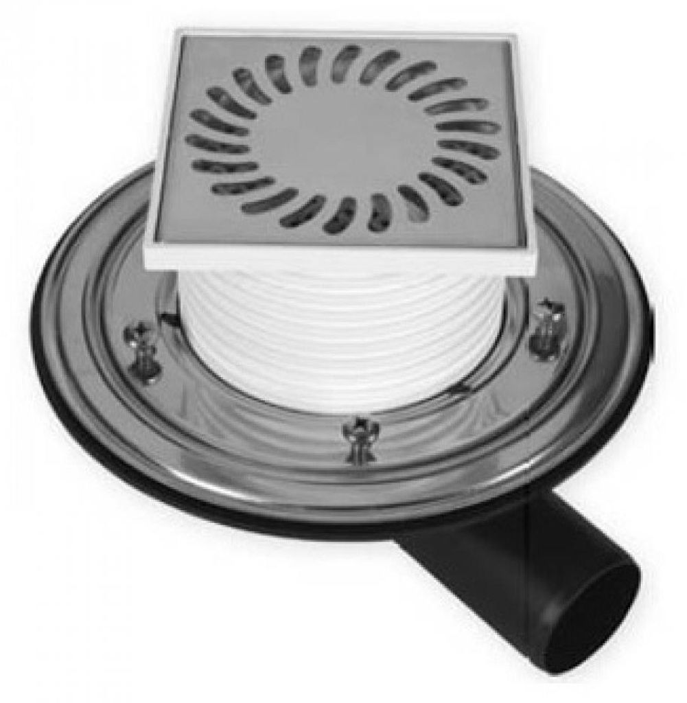 Sprchový odtok Koupelnový odtok Podlahový odtok 122x122 mm Obrázek produktu 