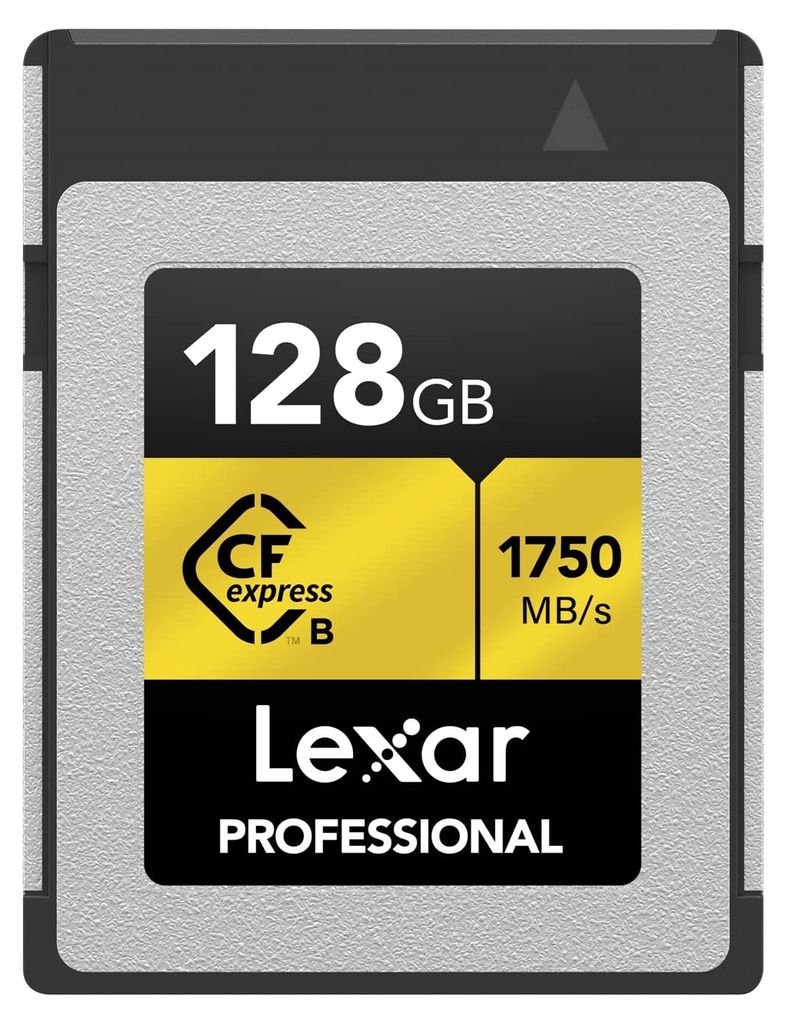 Lexar Professional GOLD-Serie CFexpress Karte 128GB, Typ B CF, LCXEXPR128G-RNENG
