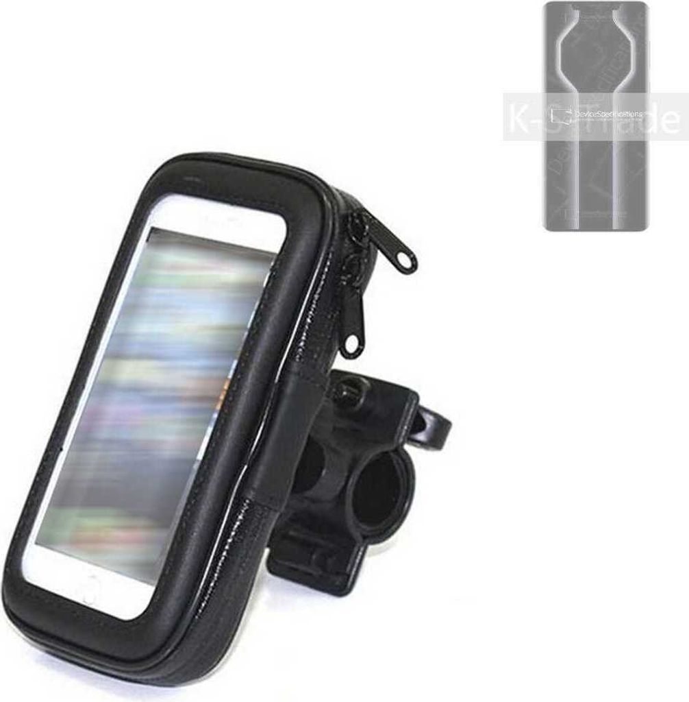 K-S-Trade Fahrrad-Halterung kompatibel mit Huawei Mate 50 RS Handy-Halterung Halter Lenkstange Fahrradhalterung Motorrad Bike Mount Wasserabweisend
