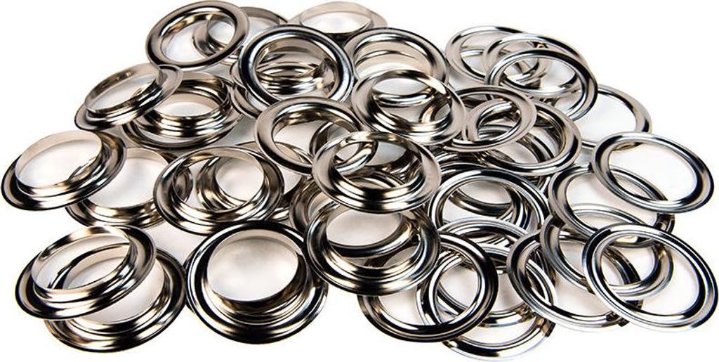 Vorhangringe Satz 40mm Nickel 20 Stück