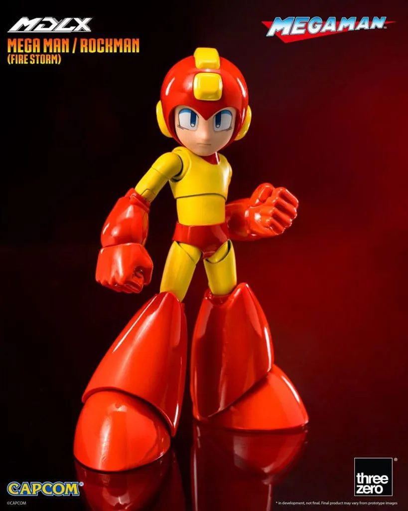 Figurka MDLX Mega Man Fire Storm threezero 10 cm pour collection