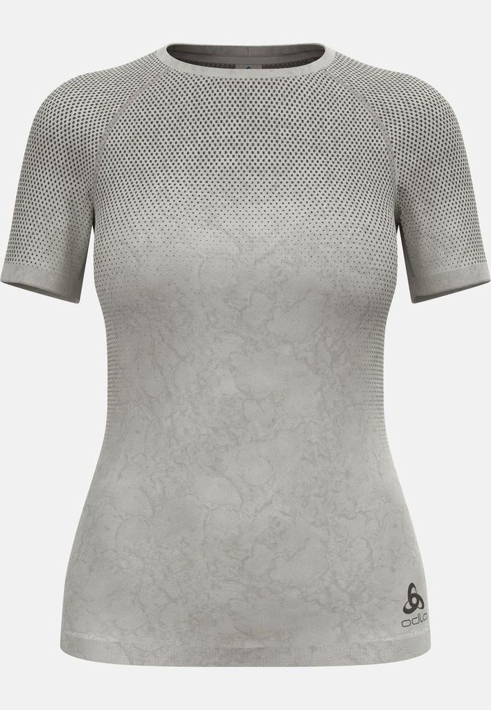 Kurzärmeliger Performance Light Base Layer mit Rain-Dye-Effekt, Damen - Odlo, Farbe:19600 vetiver, Größe:M