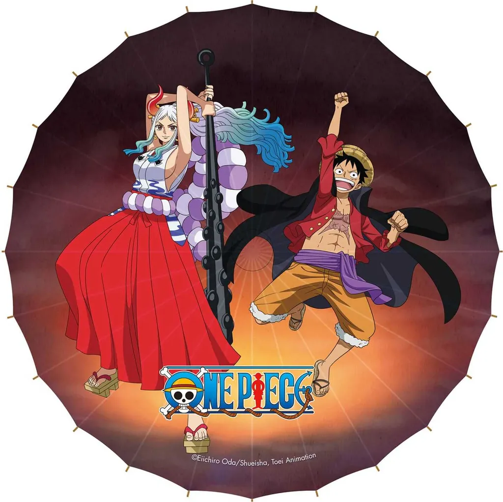 Ombrelle One Piece Luffy et Yamato de Qualité Supérieure sous Licence