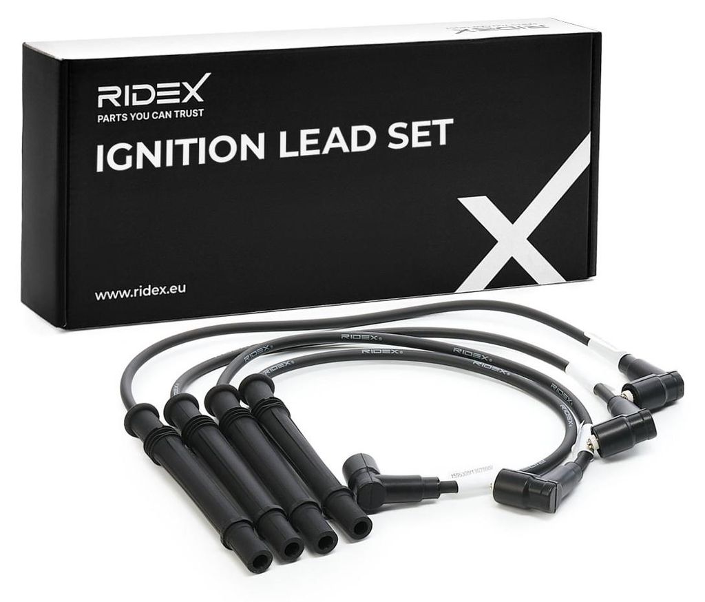 RIDEX 685I0019 Zündkabelsatz Zündleitungssatz für RENAULT Clio III Schrägheck (BR0/1, CR0/1) TWINGO II (CN0) CLIO II (BB0/1/2, CB0/1/2) TWINGO ...