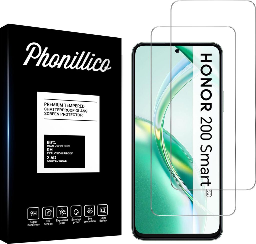 Hartglas für Honor 200 Smart 5G [2 Stück] Produktbild 
