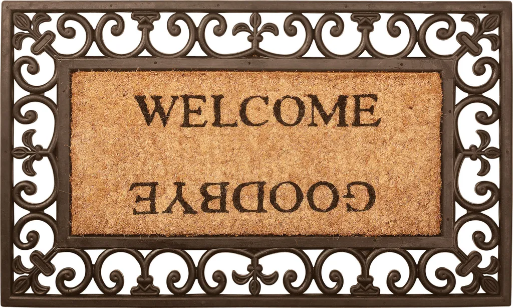 Paillasson d'extérieur pour accueil invités Welcome/Goodbye série RB12
