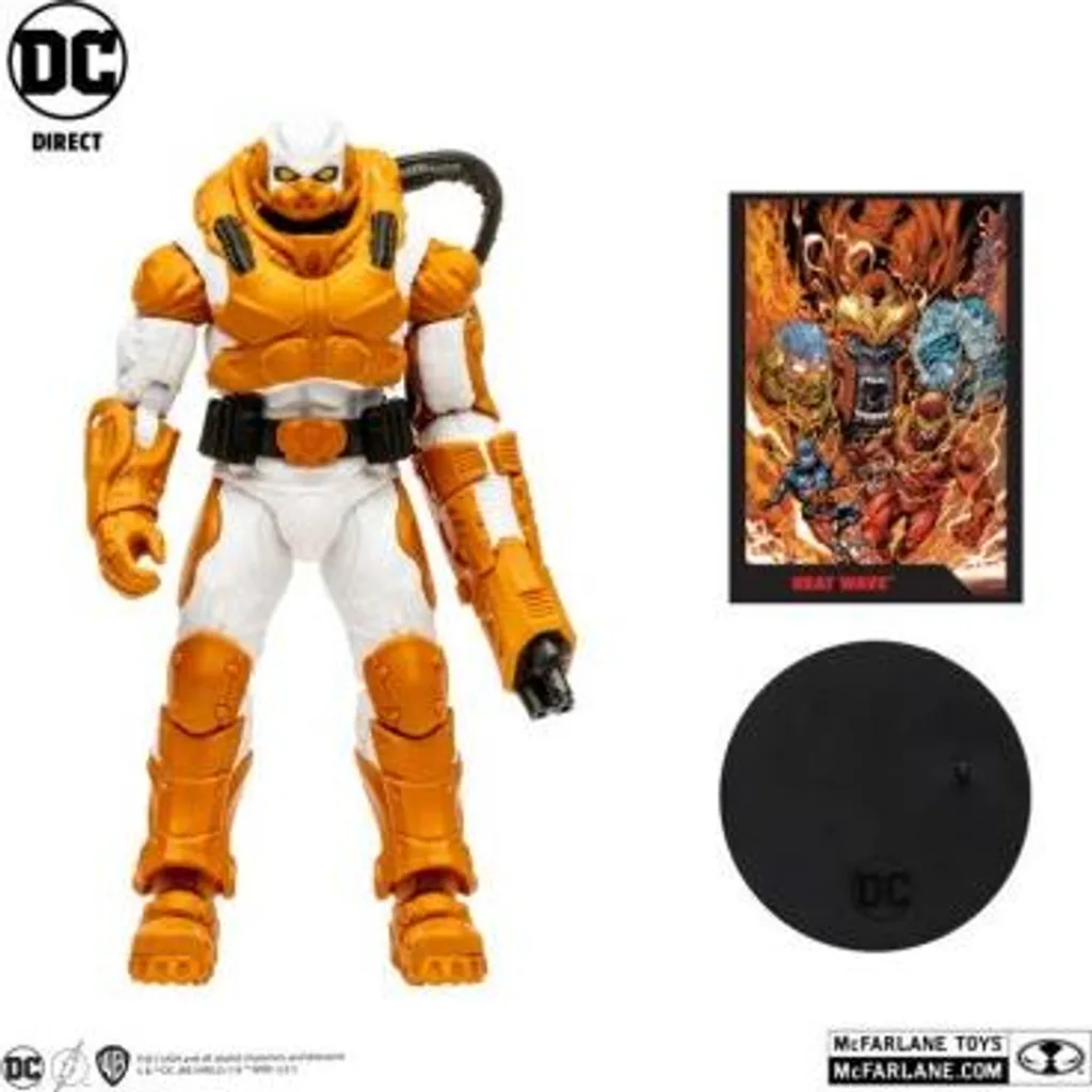 McFarlane DC Direct Page Punchers Heatwave Action Figure 18cm avec Comic - 3