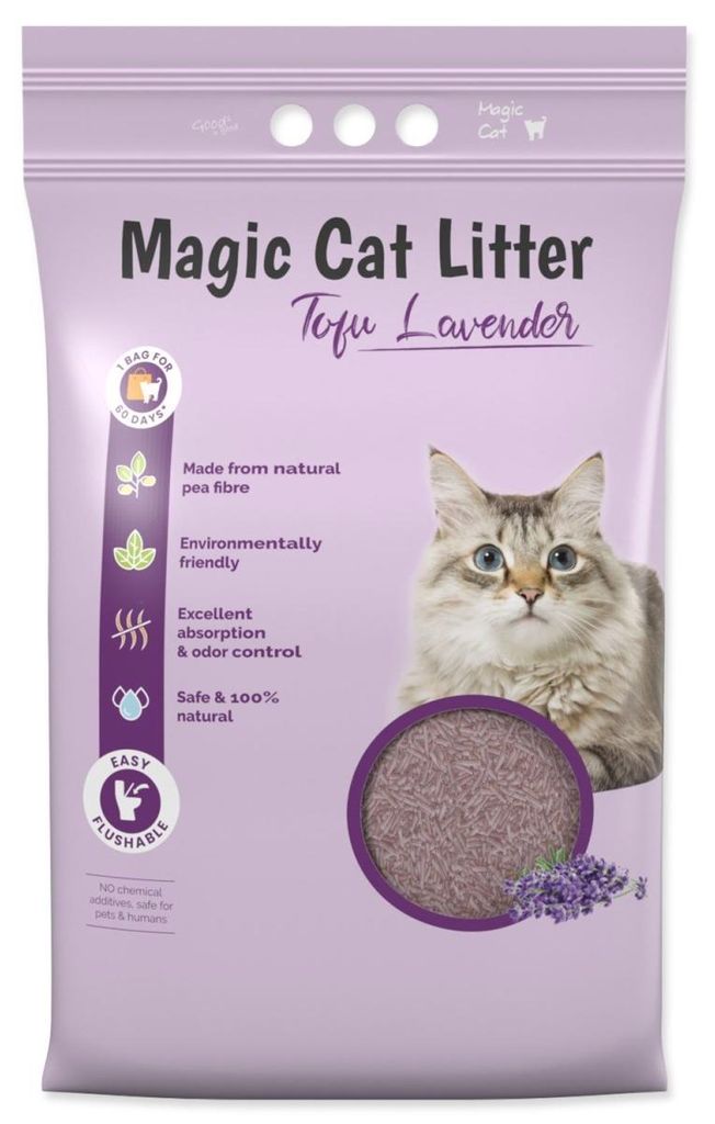 Kočkolit Magic Kattenbakvulling Tofu, lavendel, 5,4 kg / 12 Productafbeelding 