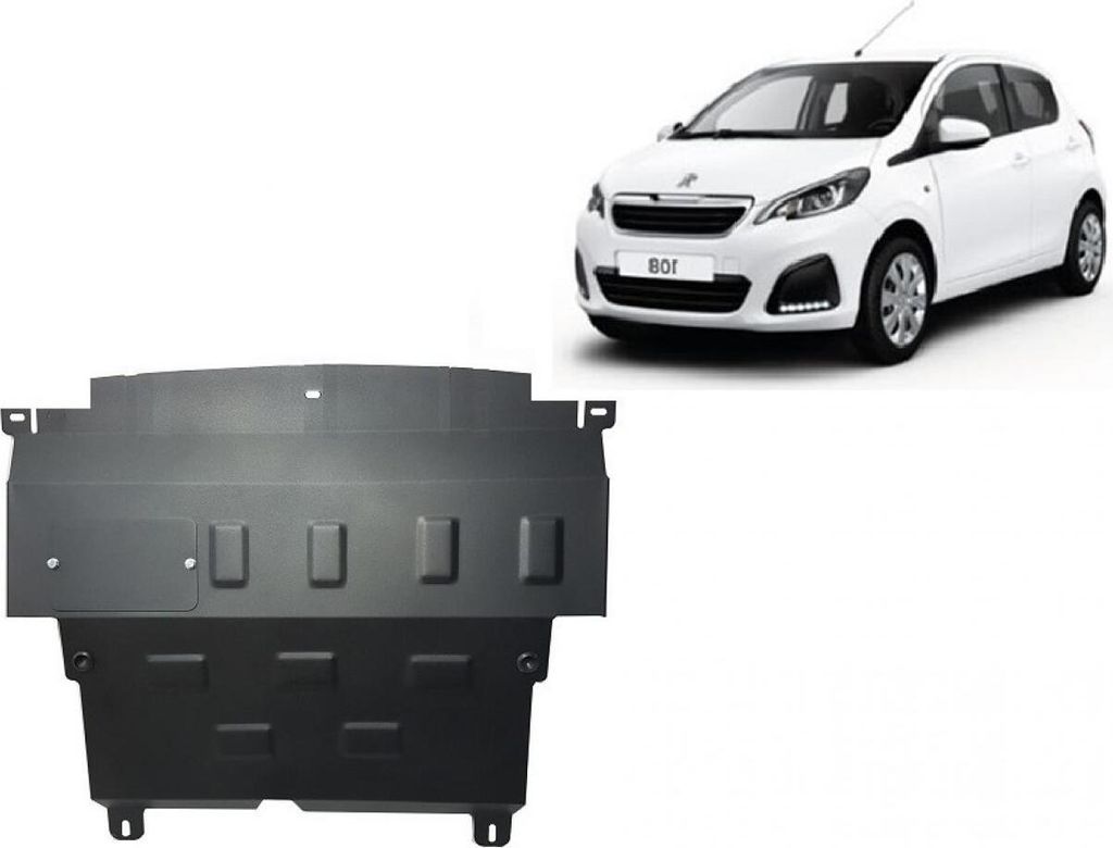Stahl Unterfahrschutz für Motor Peugeot 108