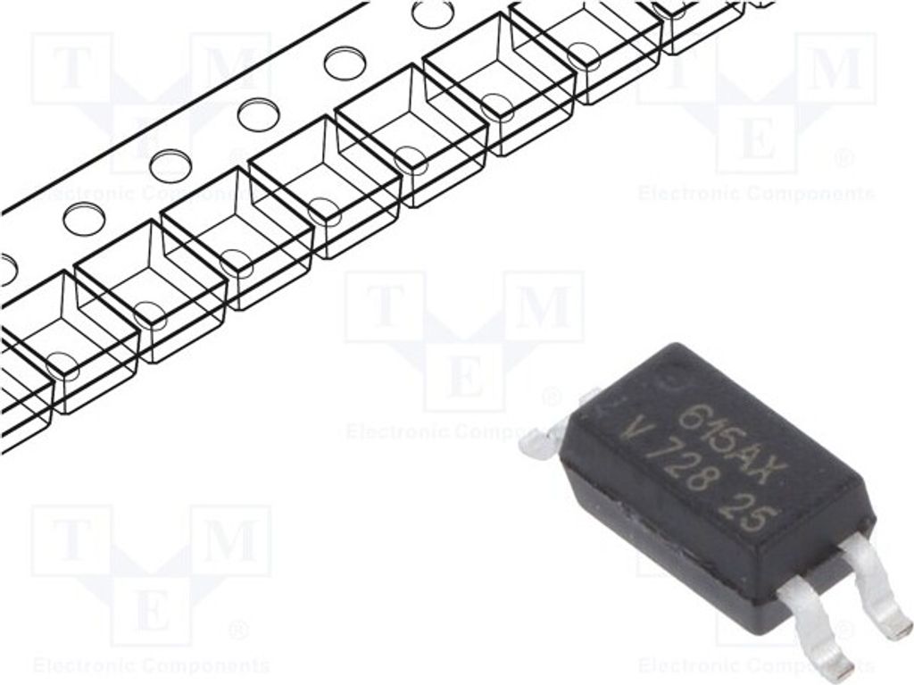 1x Optokoppler SMD Kanäle: 1 Uce: 80V VOS615A-X001T Optokoppler - ausgang