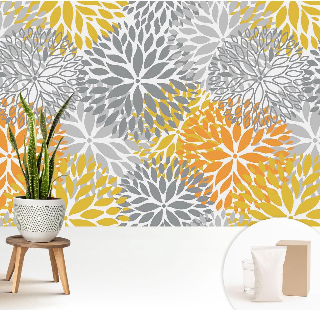 Fototapete - 208x146 cm - Tapete - Wandtapete - Wandbilder - Dekofolie - Tapete Folie - Wand - Dekoration - Wohnzimmer - Blumenenergie