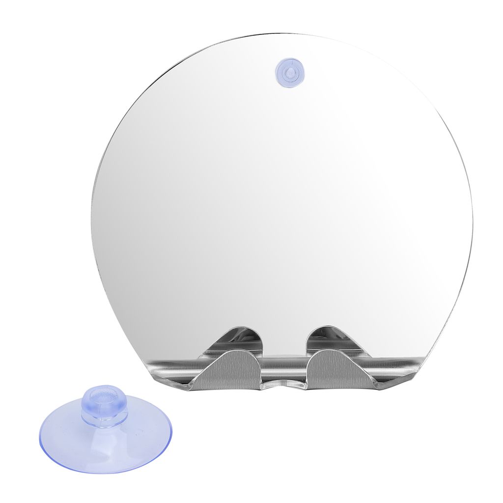 Fogless Shower Mirror Round Shape Anti Fog Wall Hanging Bathroom Shaving Mirror with Suction