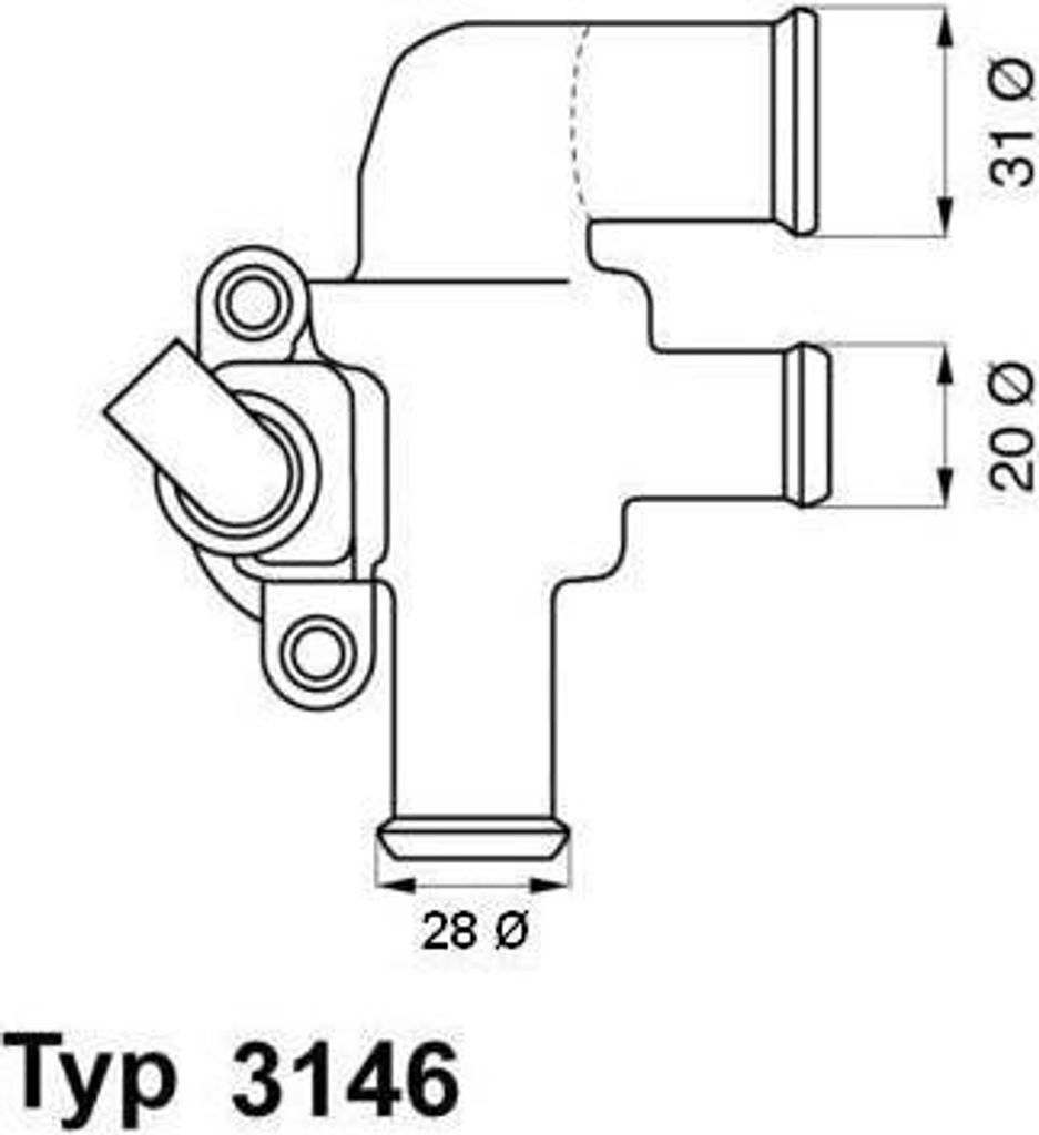 WAHLER Thermostat Kühlmittel 90°C für SMART FORTWO Coupe (451) CITY-COUPE (450) FORTWO Cabrio (451) FORTWO Coupe (450) CABRIO (450) FORTWO Cabrio