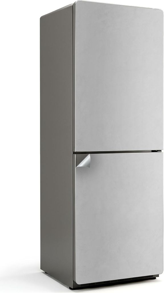Farbe Hellbeige – Kühlschrank Aufkleber – Klebefolie Kühlschrank – Kühlschrank Nachbildung – Kühlschrankfolie selbstklebend – Küchen...