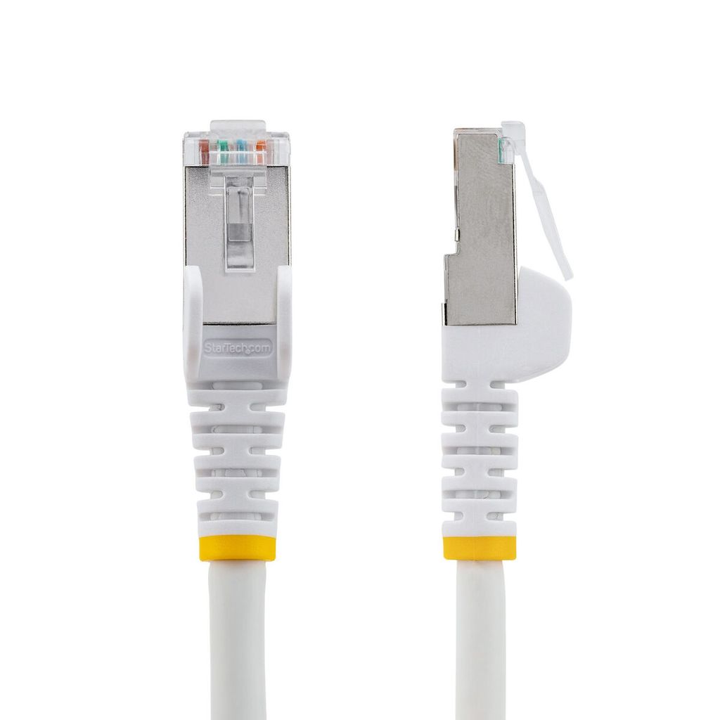 StarTech.com 50cm CAT6a Kabel - LSZH-Raucharm, Halogenfrei - 10 Gigabit RJ45 LAN Kabel - SFTP Patchkabel - Weiß - CAT6a Verlegekabel - Abgeschirmt...