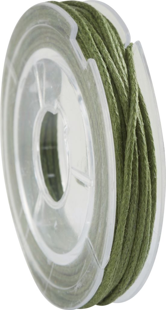 UIT Schmuckkordel 500 cm 1 mm ideal für Armbänder und Halsketten Basteln Olivgrün