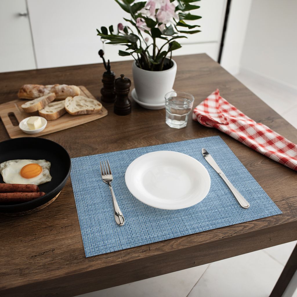Maison d'Hermine - Set di 4 tovagliette in 100% cotone (33 x 48 cm