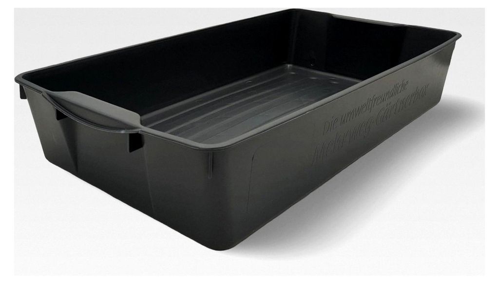 Kunststoffwanne 58x32x11 cm vielseitig einsetzbar lebensmittelecht – geeignet als Kotwanne, Pflanzwanne oder Ölauffangwanne, anthrazit