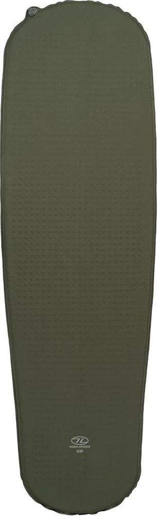 Highlander selbstaufblasende Schlafmatte Kip Mat - R-Wert 3.2 - Olive Green
