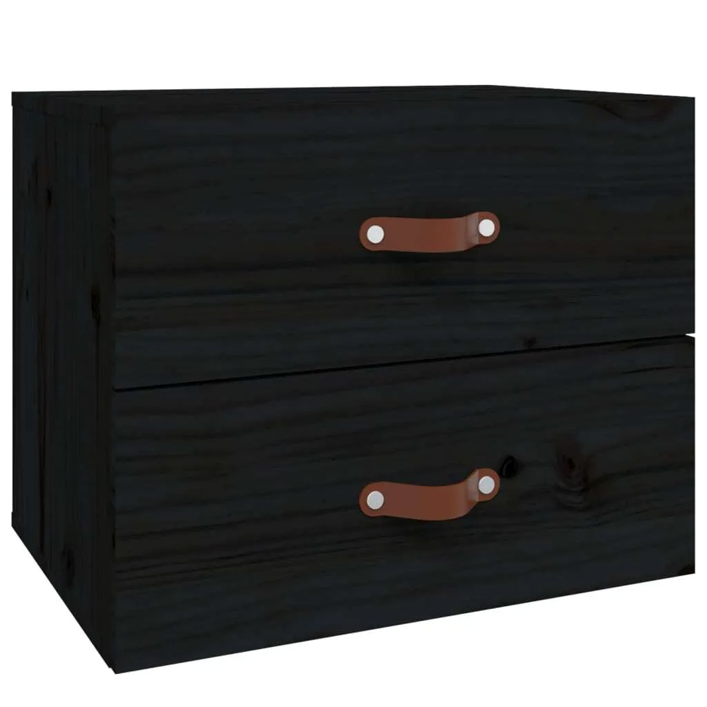 VidaXL Comodini 2 Pezzi: Stile Classico E Tanto Spazio! Rovere Nero 34x35,5x50 Cm - 3