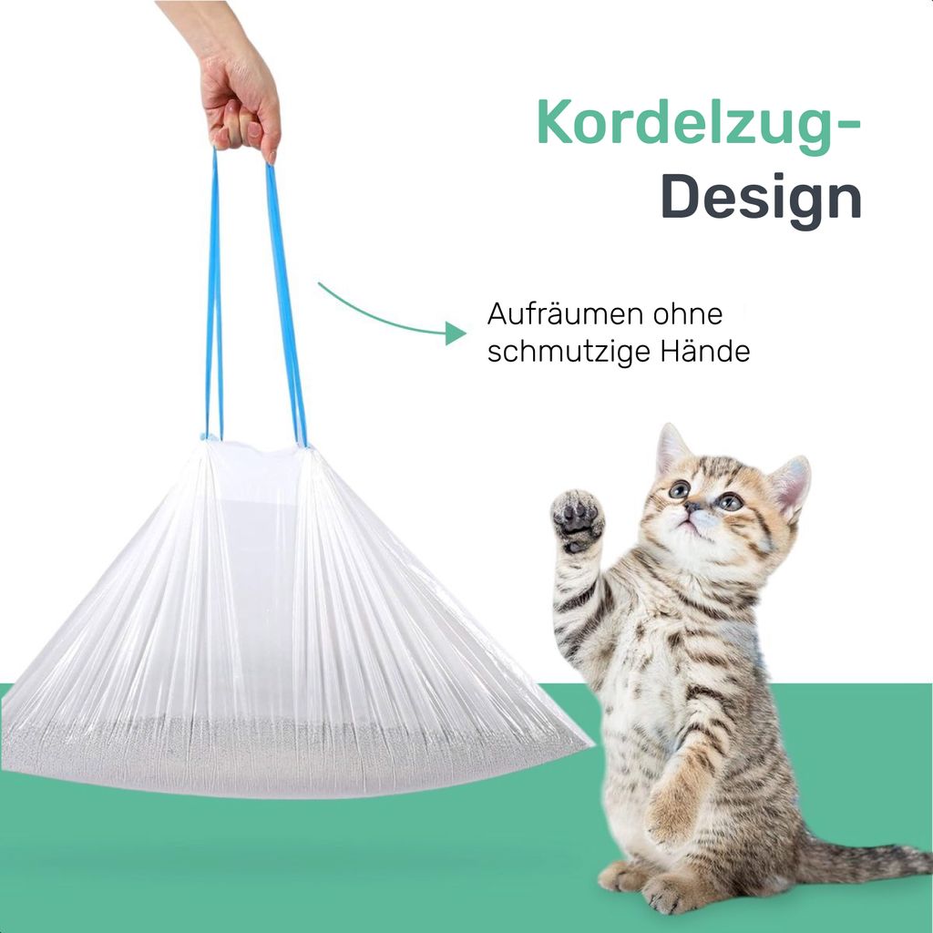 60 Stück Katzentoiletten-Beutel – Langlebige Einlagen Für Selbstreinigende Katzenklos