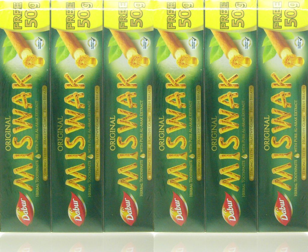 Miswak Dabur Kräuter Zahnpasta 1020g - 6x 170g Produktbild 