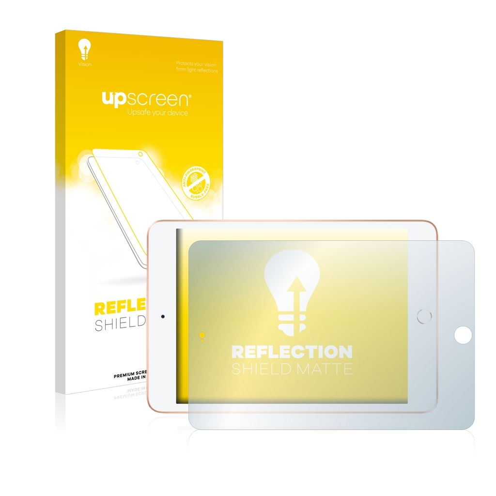 upscreen Schutzfolie für Apple iPad Mini 5 2019 (im Querformat, 5. Gen.) Displayschutz Displayschutzfolie Folie Matt Entspiegelungsfolie
