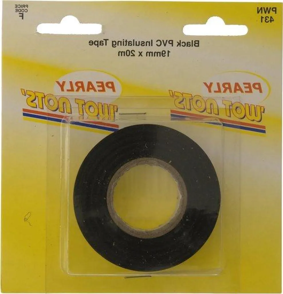Ruban isolant noir PVC 19 mm x 20 m idéal pour réparer vos câbles