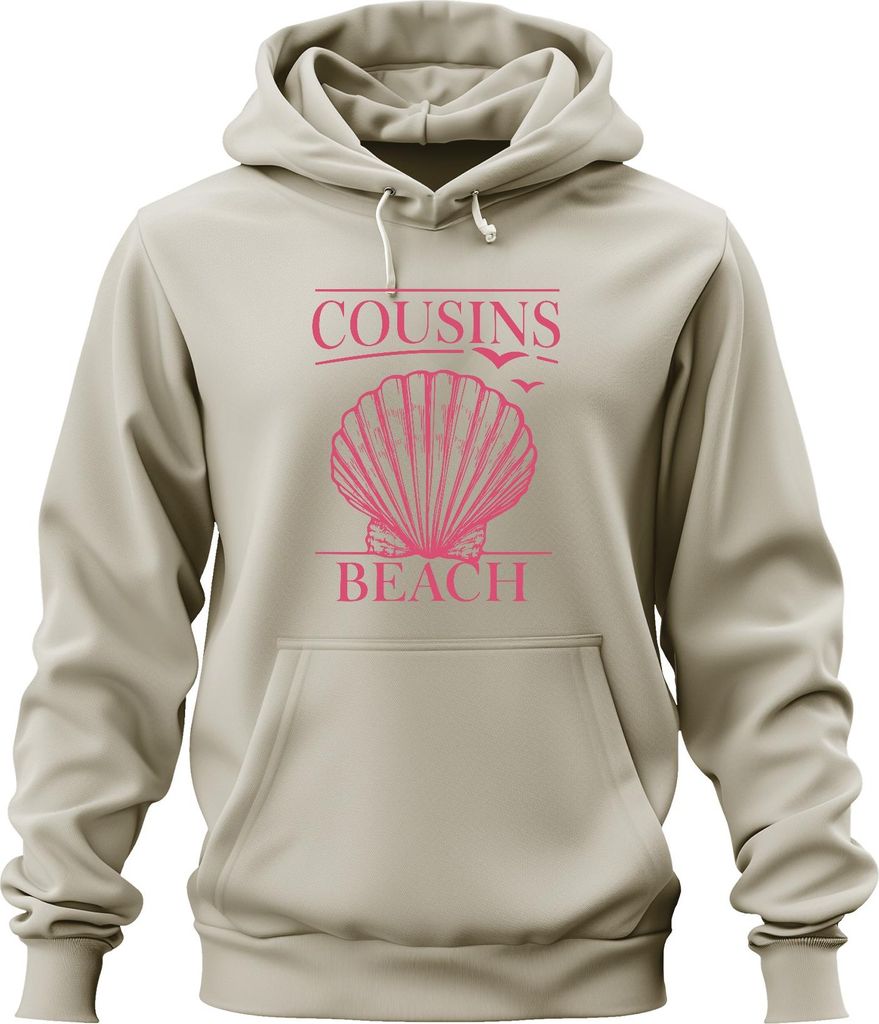 COUSINS BEACH Muschel Strand Meer The Summer I Got Pretty Uni Hoodie Kapuzenpullover, Natur, S