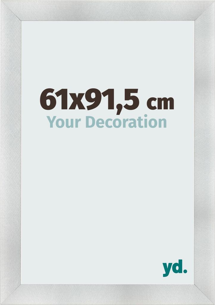 Bilderrahmen, 61x91.5 cm, Aluminium Gebürstet, MDF, Pisa