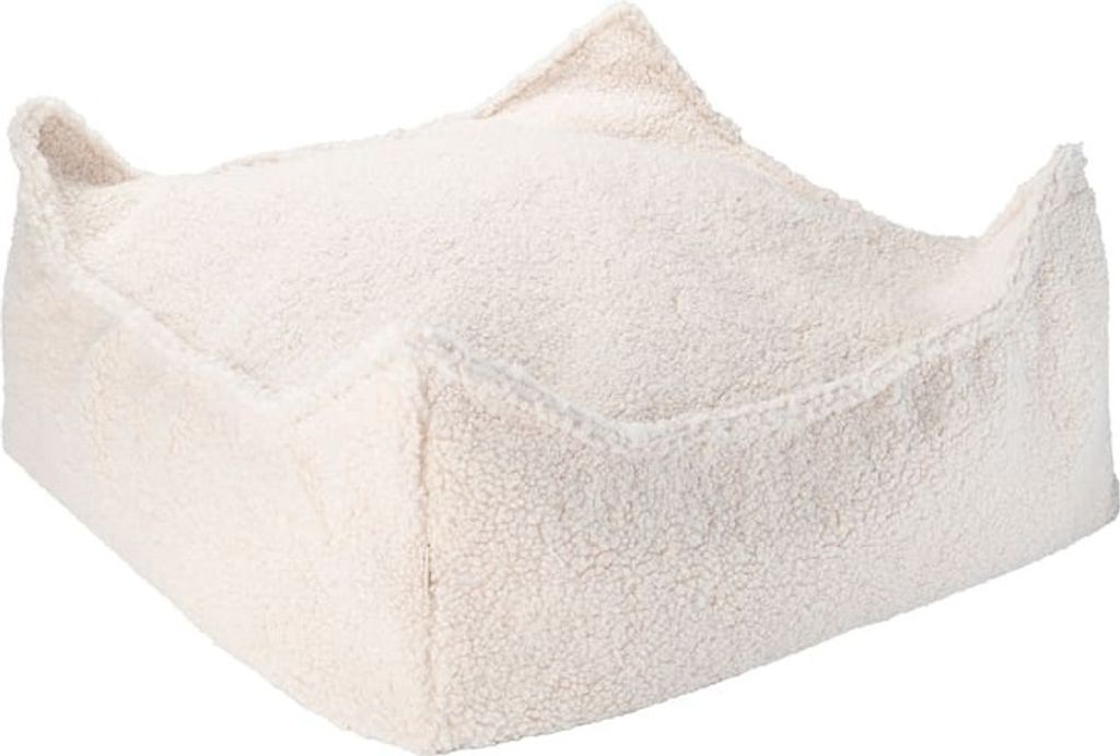Wigiwama Square Ottoman / Sitzkissen / Sitzsack, Farbe:Cream White
