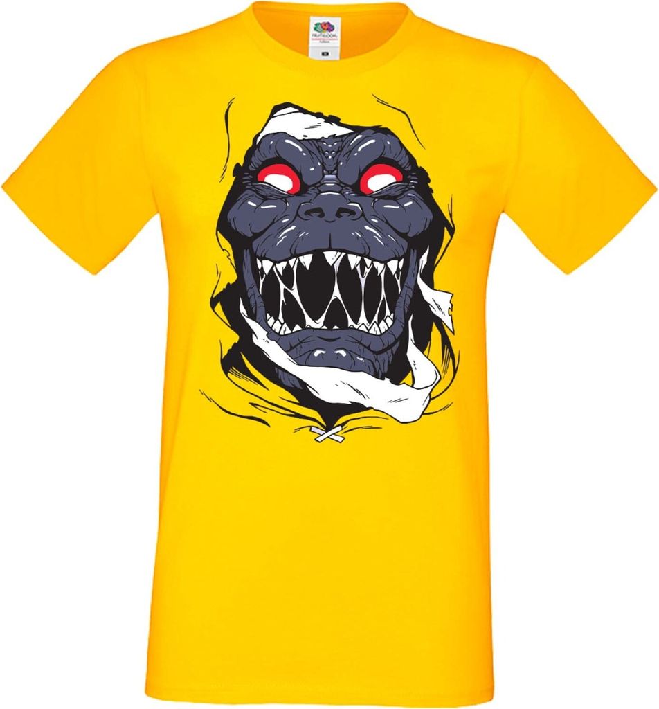 Herren T-Shirt Manga Anime Thundercats Mumm-Ra 01 Mumm-Ra, Man XL / Gelb