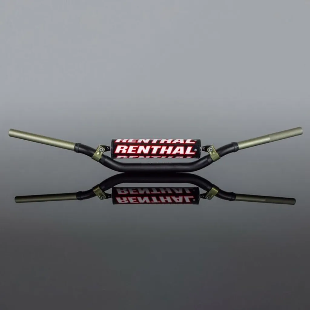 Guidon de Moto Cross Renthal Twinwall 991 Noir pour Pilotage de Précision