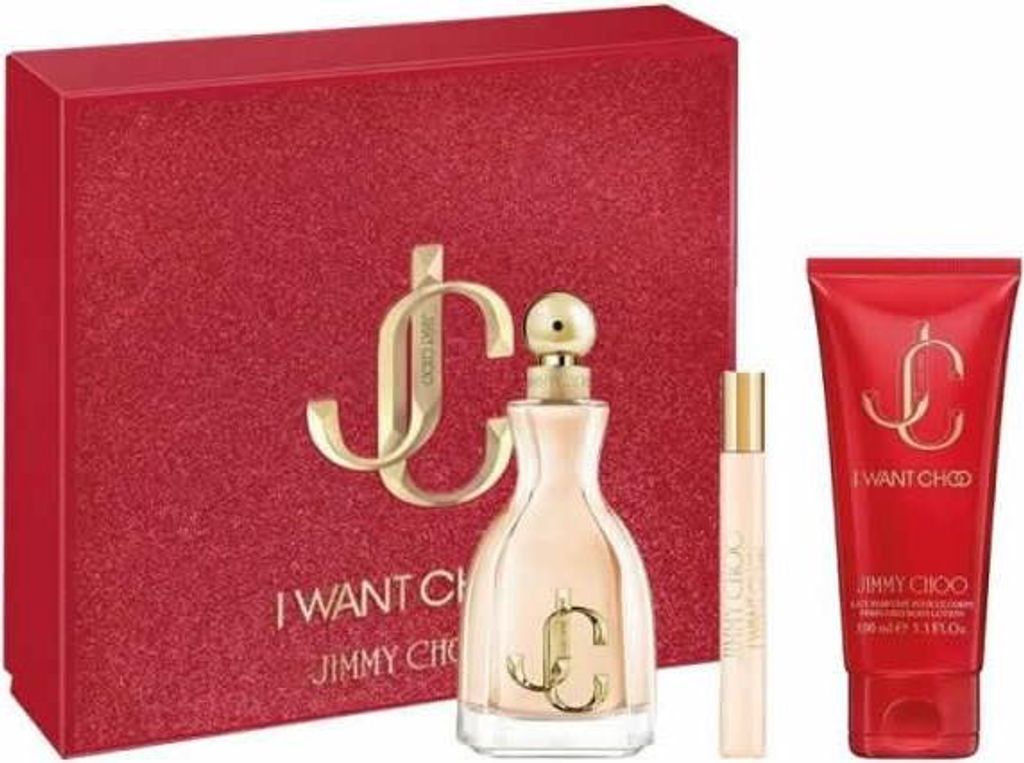 Jimmy Choo I Want Choo Eau De Parfum Spray 100ml Set 3 Pieces