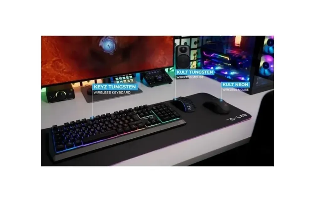 Souris sans fil G-Lab KULT-KRYPTON noire pour en finir avec les latences