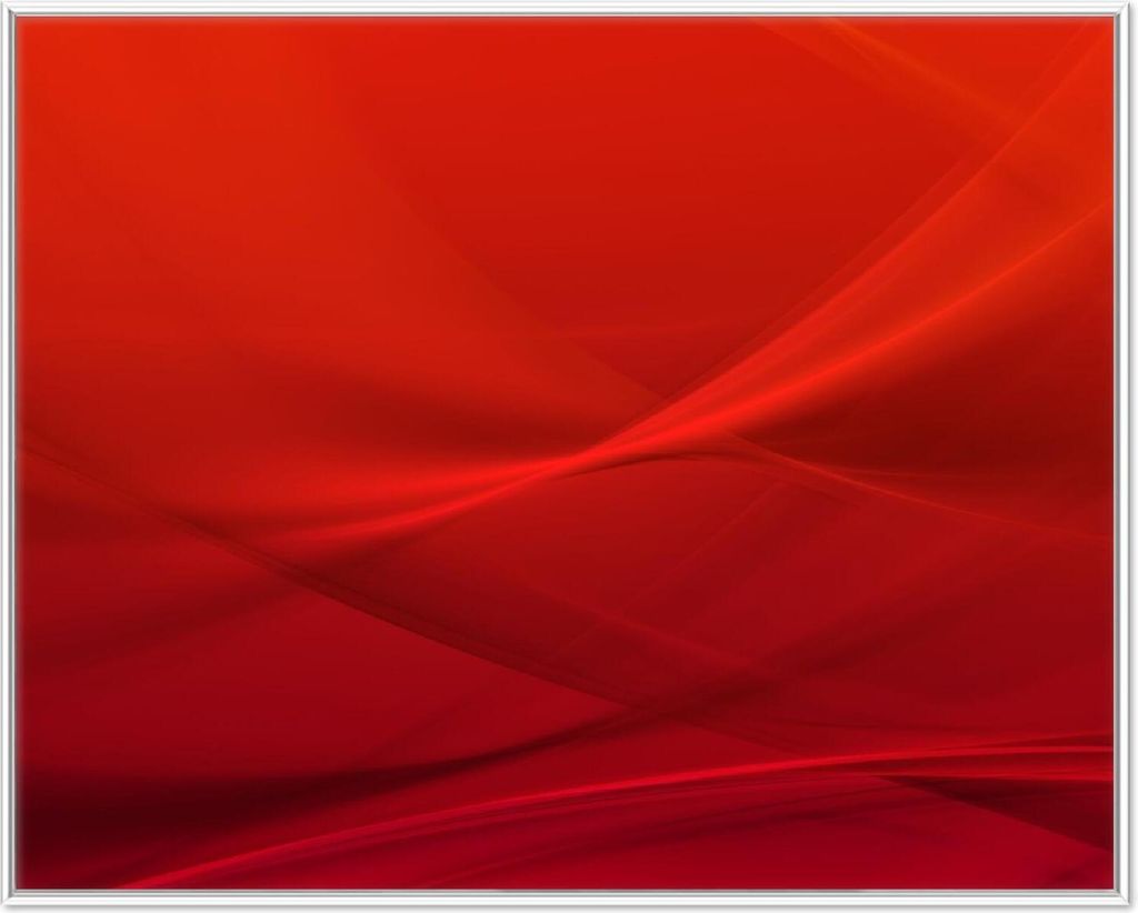 Wallario Wandbild Abstrakte rotes Muster - roter Stoff, Größe: 40,30 x 50,30 cm, Poster mit weißem Aluminiumrahmen