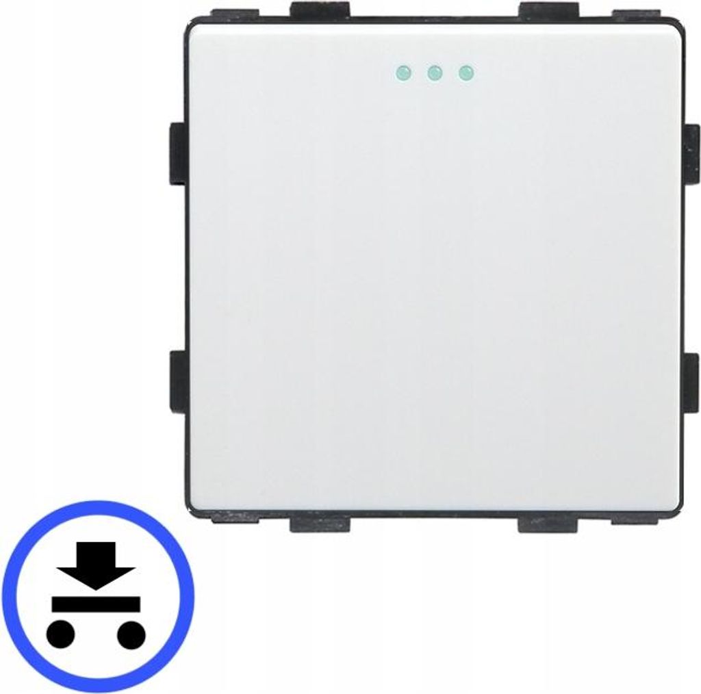 Lichtschalter - Taster 1P mechanischer Einsatz weiß RTX SH