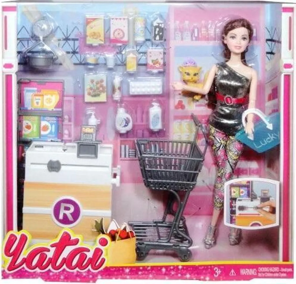 Poupée au supermarché idéale pour stimuler l'imagination des petits