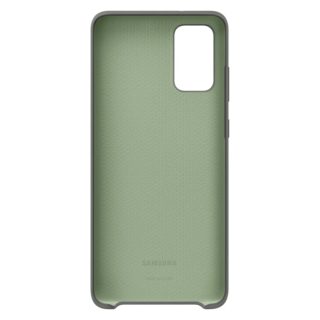 Coque Samsung S20+ en Silicone Doux EF-PG985TJ - Finition Grise - 3