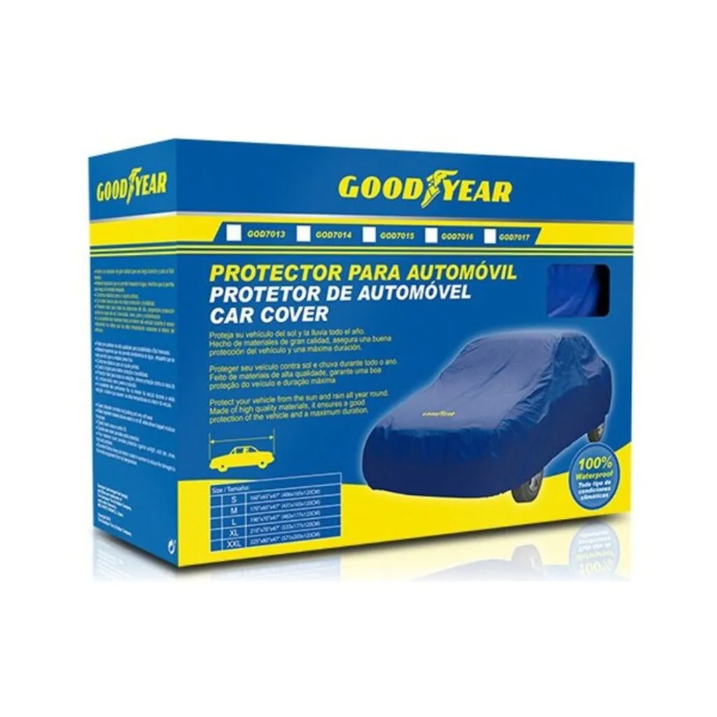 Telo Copriauto Goodyear S Blu 406x165x119cm Originale Offerta