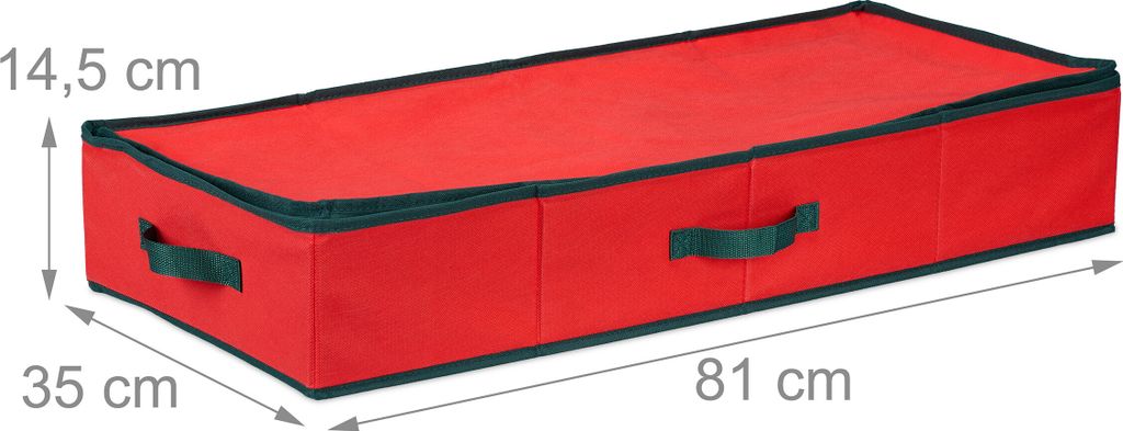 Relaxdays Geschenkpapier Aufbewahrungsbox, 2 Innentaschen